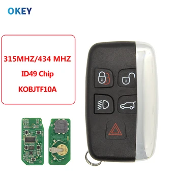 Chiave per auto remota Okey per Land Rover Discovery 4 Freelander Range Sport Evoque Smart Fob 2012-2017 ID49 Chip FCCID:KOBJTF10A