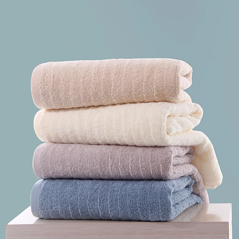 Cotton Face Bath Towels Set for Men and Women, Terry Cloth for Adults, 70*140 cm, 35*75 cm, Simple, Thick, High Quality 3