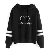 Woman Clothing Versatile Sweatshirts Casual Hoodies Comfortable Pullovers Slim Fit Soft Striped Lazy Style Jogging Daily Women's 2