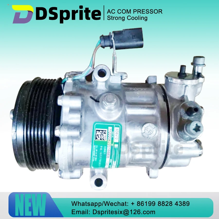 

SD6V12 Air AC Compressor 6R0820803B For VW Polo Derby Vento-IND SKODA FABIA RAPID 14339N 6RF820803A 6RF820803B 6R0820803A