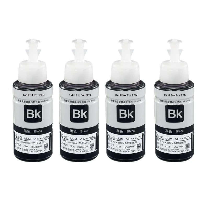 Refil de Tinta Corante para Epson L100 L110 L120 L132 L210 L222 L300 L312 L355 L350 L362 L366 L550 L555 L566 Impressora Cor 70ml - Imagem 6