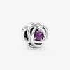 New 925 Sterling Silver January~December Birthstone Eternity Circle Bead Fit Original Pendant Charms Bracelet Bead DIY Jewelry 3
