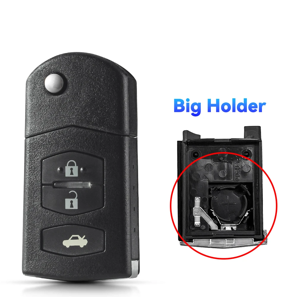 Custodia Portachiavi Auto In TPU Morbido Per Mazda 2/3/5/6/ CX-5/ RX8/ MX5 – 2 Pulsanti Flip Key