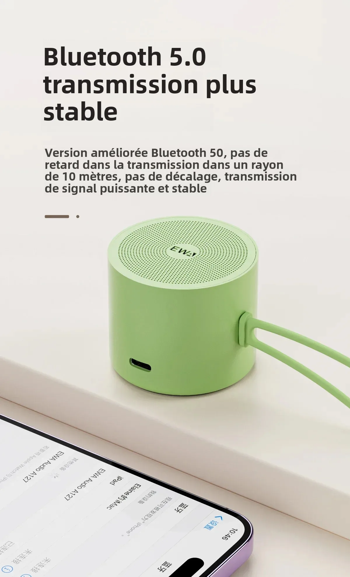 EWA A127 Small Portable Steel Gun Heavy Metal Wireless Subwoofer Outdoor Mini USB Bluetooth Speaker_voghion.com