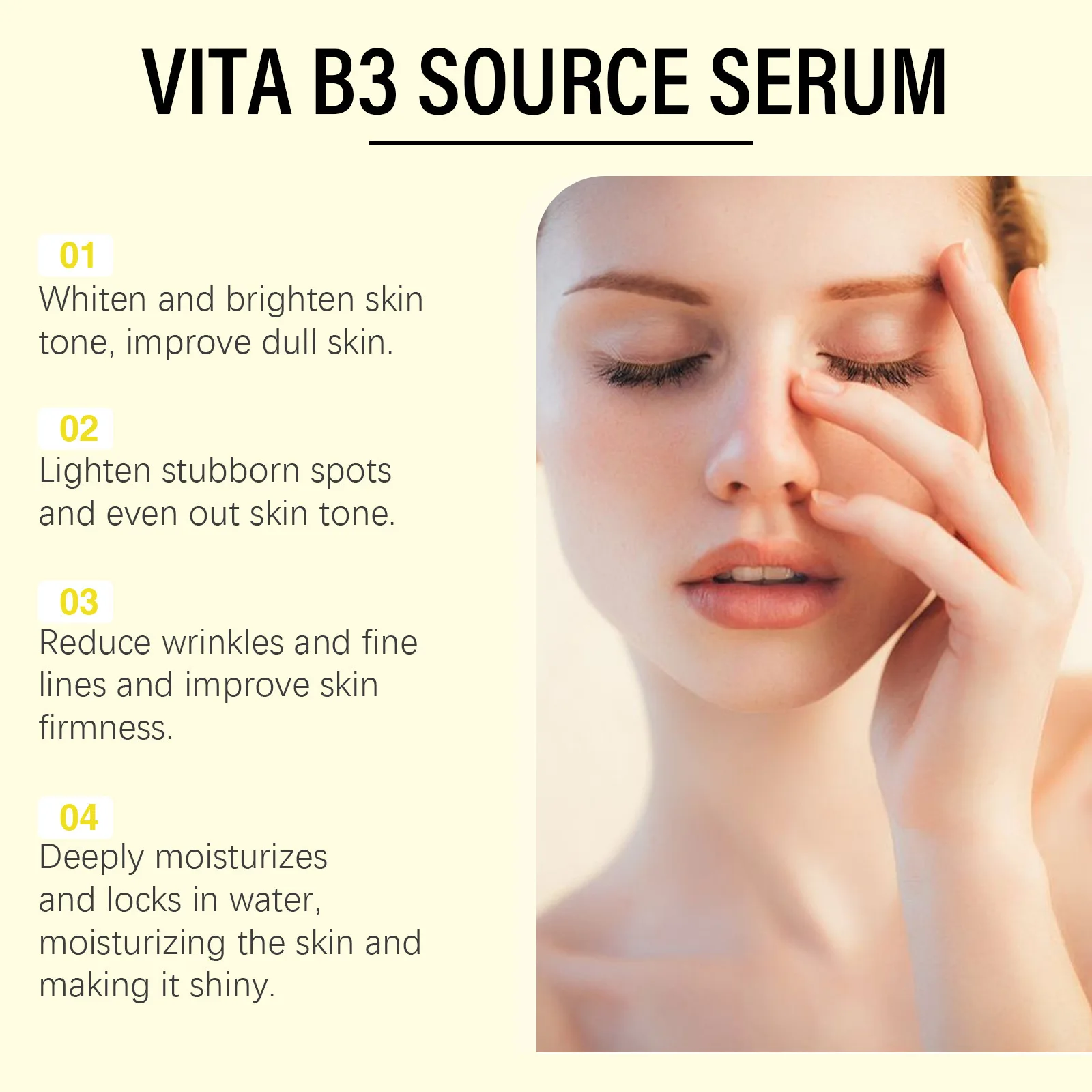 Niacinamide Face Serum Dark Spots Removal Brightening Rejuvenating Fade Melasma Hydrating Anti Wrinkle Vitamin B3 Essence 6