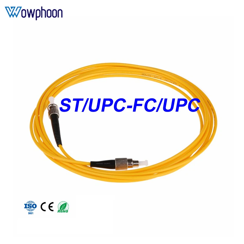 

ST/UPC-FC/UPC Patchcord Fibra Optica Singlemode Simplex Fiber Optical Patch Cord Pigtail PVC LSZH 9/125 3.0MM Fiber Jumper