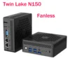 SZBOX X15 Fanless N150 Mini PC Twin Lake N150 Mini Computer Windows 11 Pro DDR4 16GB RAM 512GB NVMe SSD 4K WiFi 6 BT5.2 1