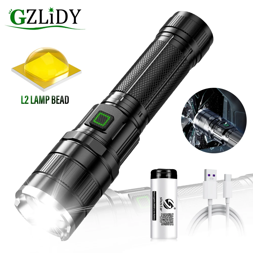 

USB Rechargeable LED Flashlight Powerful Zoom 18650 Torch 3 Modes Fishing Lantern Waterproof Bicycle Light Tactical flashlights