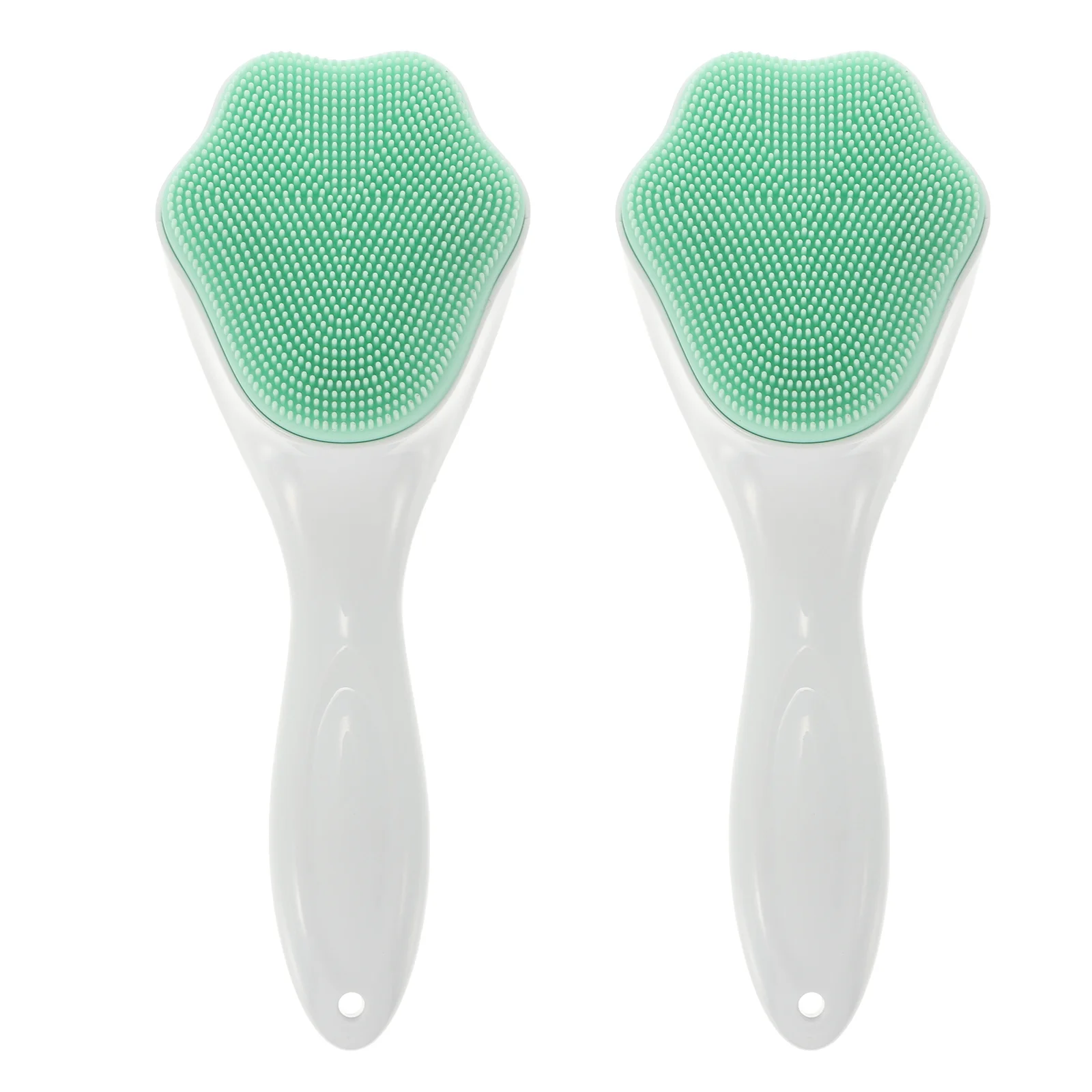 

2 Pcs Silicone Face Brush Cleansing Facial Cleaning Washing Scrubber