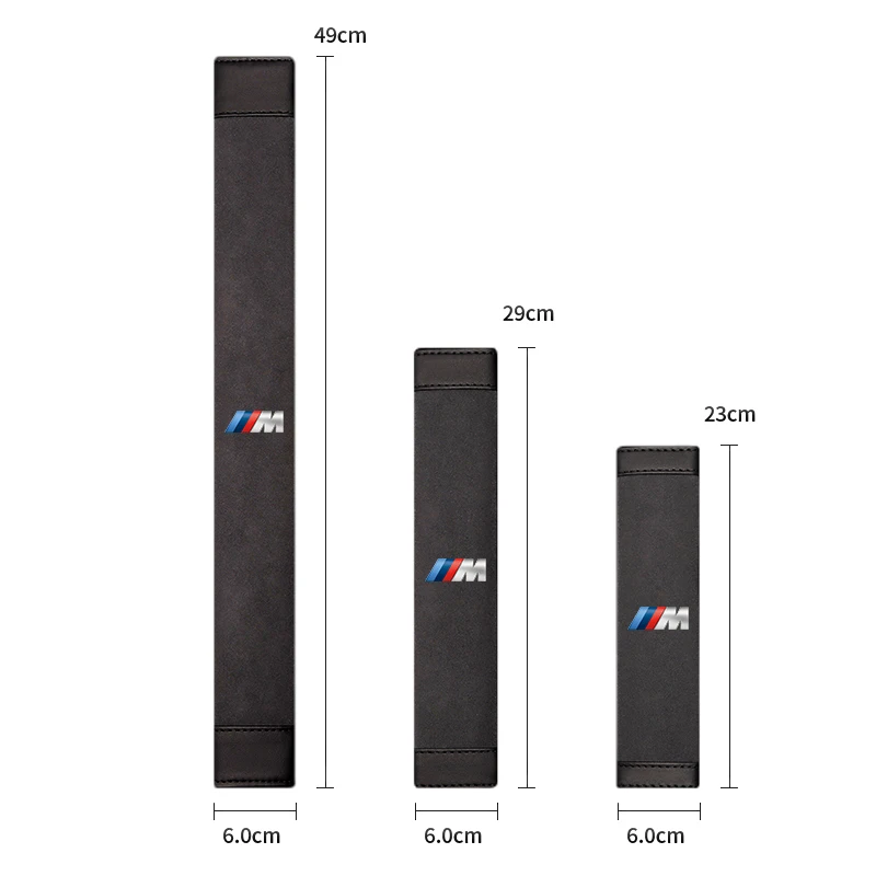 1개 자동차 안전벨트 커버 숄더 매트 스웨이드 쿠션 (BMW M E46 E90 E60 F30 G20 X1 X2 X3 X4 X5 X6 X7 i3 i4 i5 i7 M2 M4 Z4 F10 용)