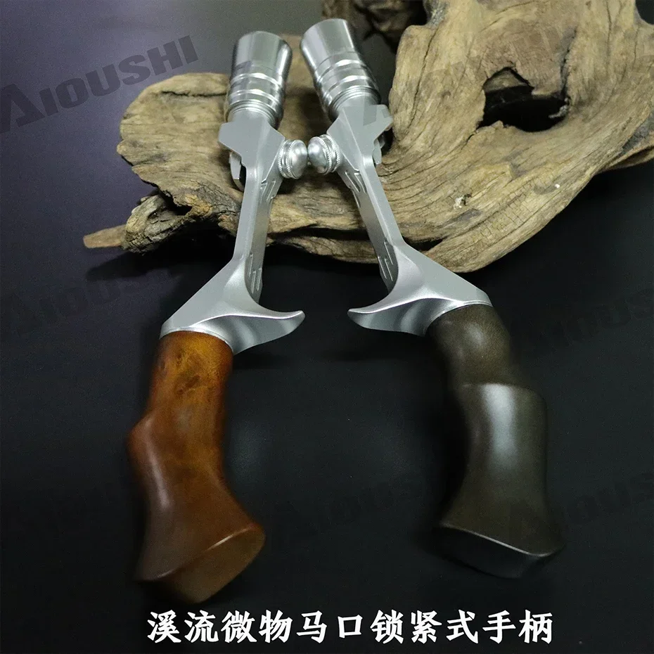 AIOUSHI New CNC finishing trout rod handle hand solid wood high quality lock type sinking