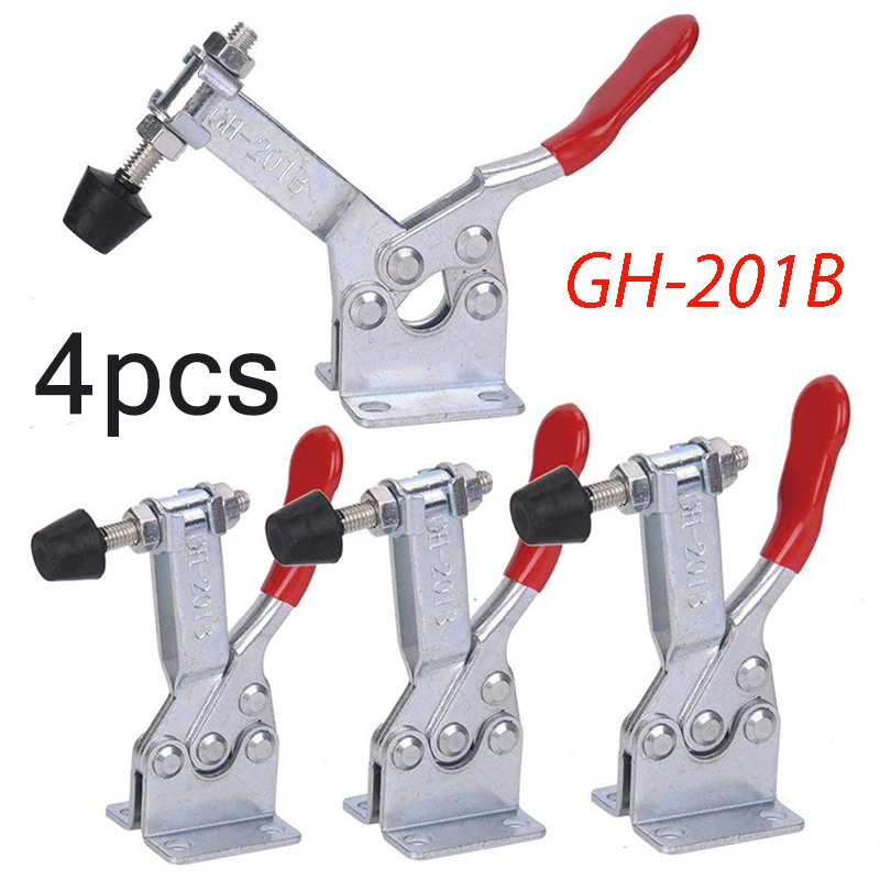 Red Toggle Clamp Gh201b 100kg Quick Release Tool Horizontal Clamps