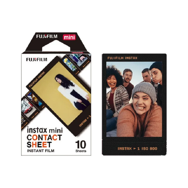 10/30/50 Sheets Fujifilm Instax Mini Color Film Contact Sheet Film For Fuji Mini 12 11 8 9 7s 25 26 70 90 Instant Camera SP-1