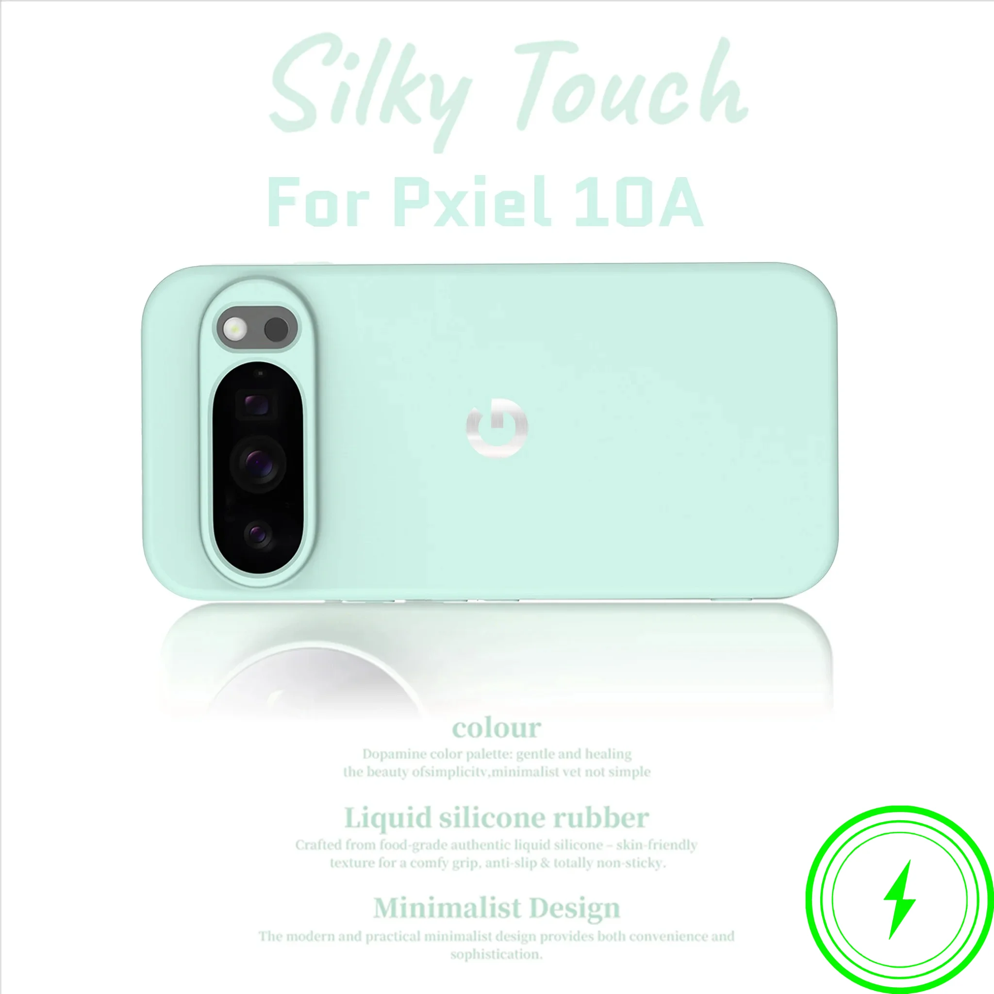 Luxury Macaron Color Liquid Silicone Magnetic Phone Case with Skin Touch Fleece Cover