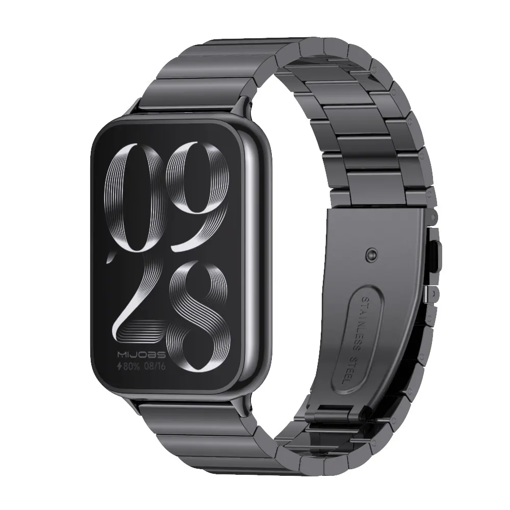 Cinturino In Vera Pelle Per Xiaomi Mi Band 8 Pro - Sostituzione Bracciale Sportivo Con Fibbia Acciaio (18 Mm, 10 Colori)