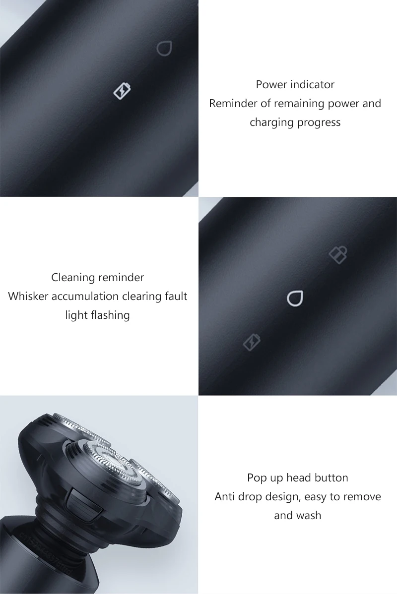 Xiaomi Showsee F1-BK Electric Shaver description image 12