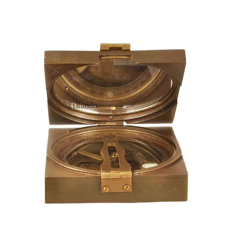 *Vintage Antique Western Antique Ornament Compass Outdoor Compass Sundial