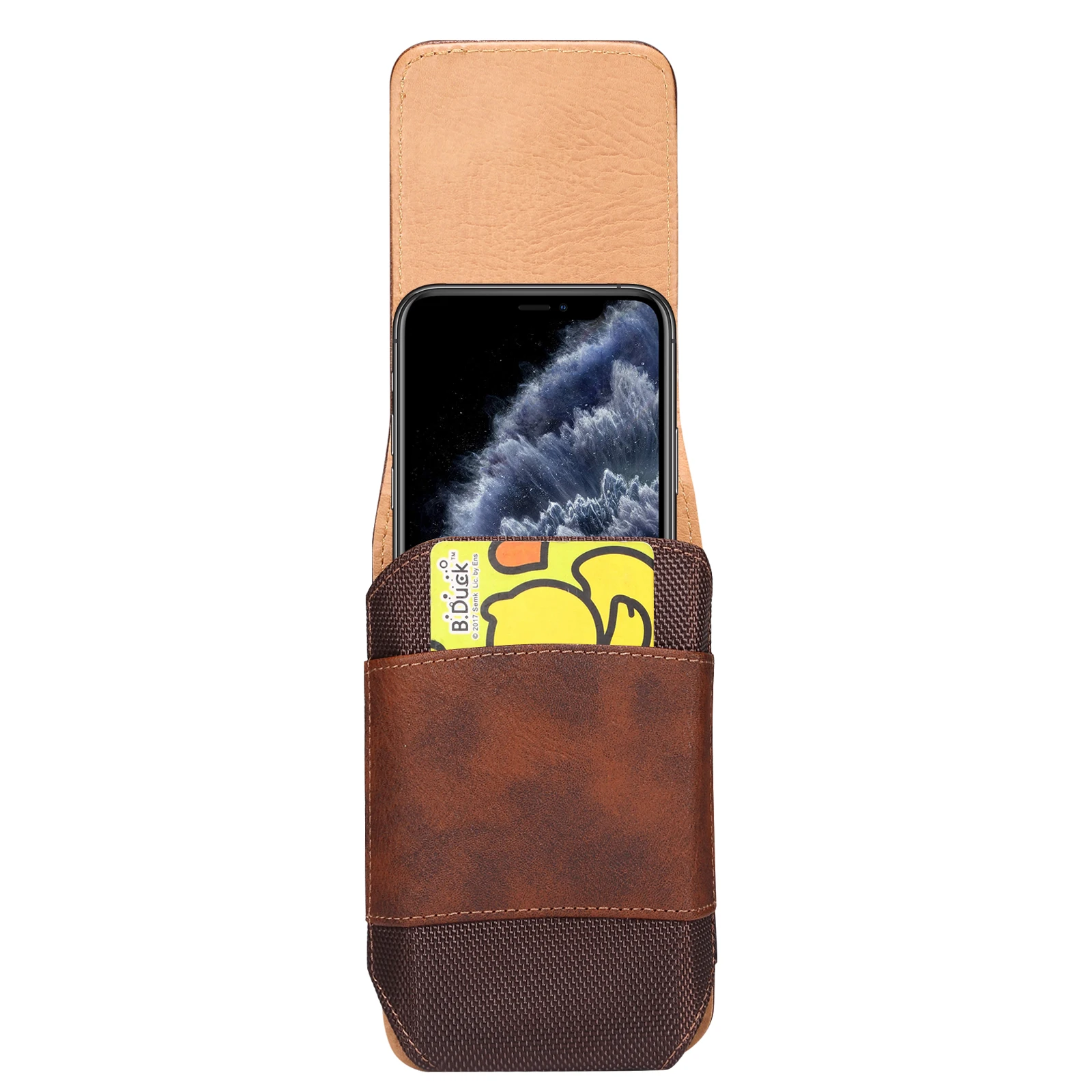 Genuine Leather Belt Clip Phone Case Holder for Men - Waist Bag and Holster Pouch