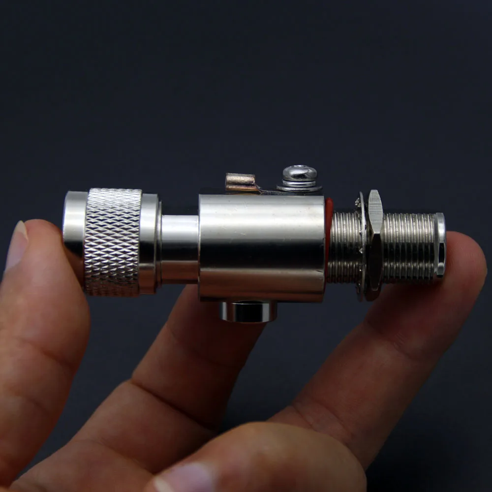 N Coaxial Lightning Arrestor Surge Protector N Type Male to Female Gas Discharge Protection For HAM CB Radio WLAN WiFi 50ohm