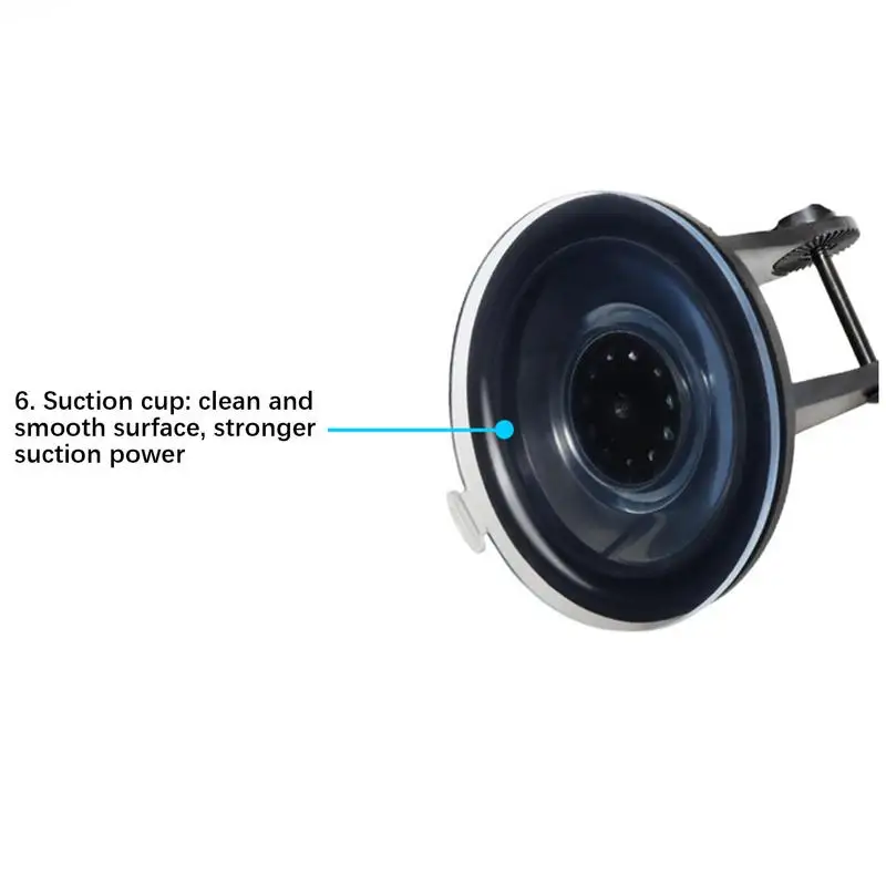 Support Ventouse 360° Pour Caméra Embarquée, GPS - Compatible Avec La Plupart Des Modèles - Adhésion Puissante