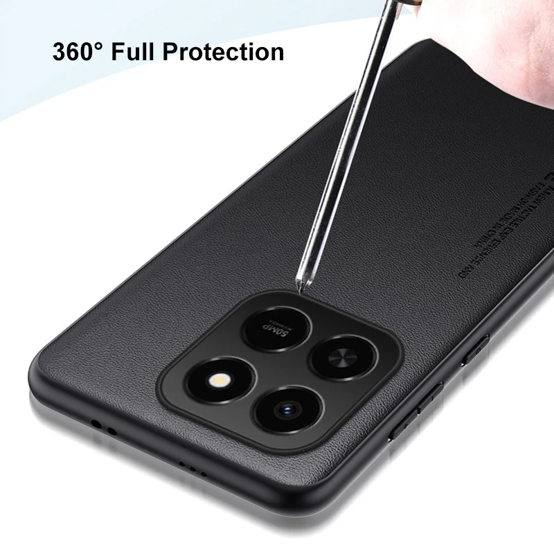 Luxury PU Leather Shockproof Phone Case - Full Protection Back Cover