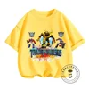Transformers Cartoon Prints for Summer Coolness Stylish Boys' T-shirts with O-neck Design American Edition for Elastic Children 1