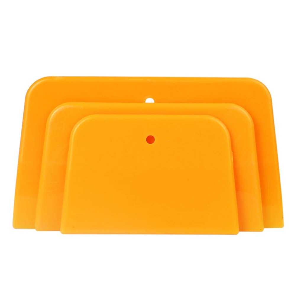 3Pcs Reusable Plastic Car Spreader 4, 5, 6Inch Scraper For Applying Body Filler DIY Craft Glazes Putties Caulk Paint Card