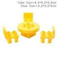 Table Chairs Yellow