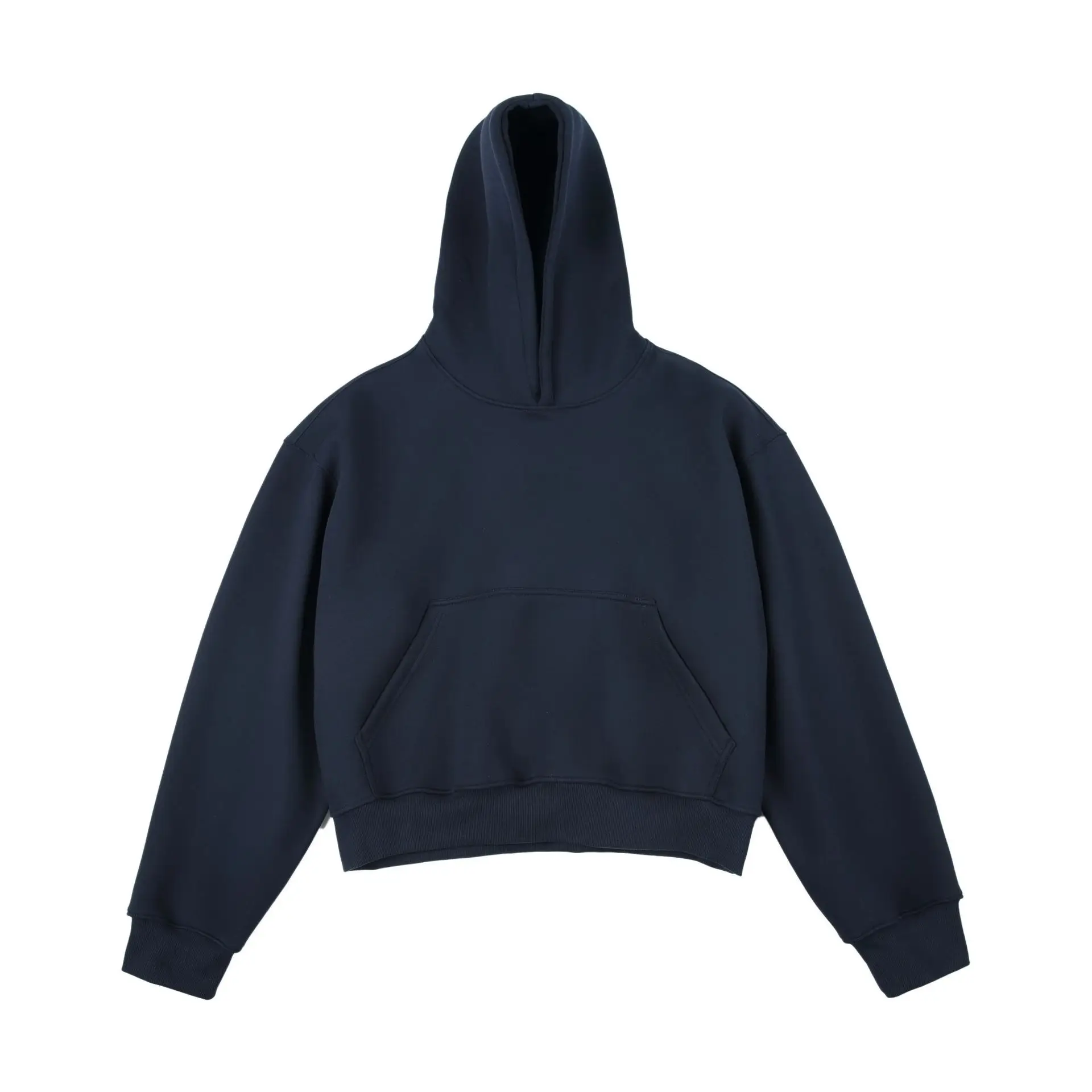 MAQVOB Top Quality 450G Heavyweight EU US Size High Street Clean Fit Short Hooded For Men And Women Loose Thick Boxy Hoodie