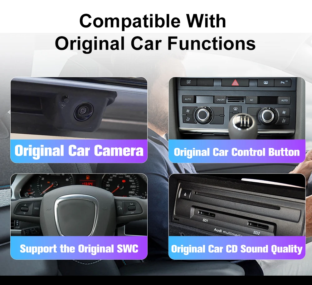 Digital Instrument Cluster For Audi A6 A6L C6 4F 2005-2012 Speedometer Android r