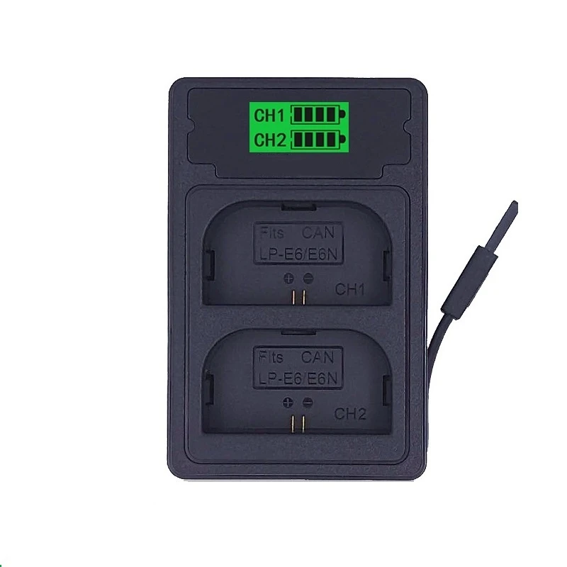 Bateria da Câmera para Canon Eos 5d Mark ii Iii 6d 7d 60d 60da 70d 80d 90d Dslr Lp-e6 Lpe6 E6n 3500mah - Image 6
