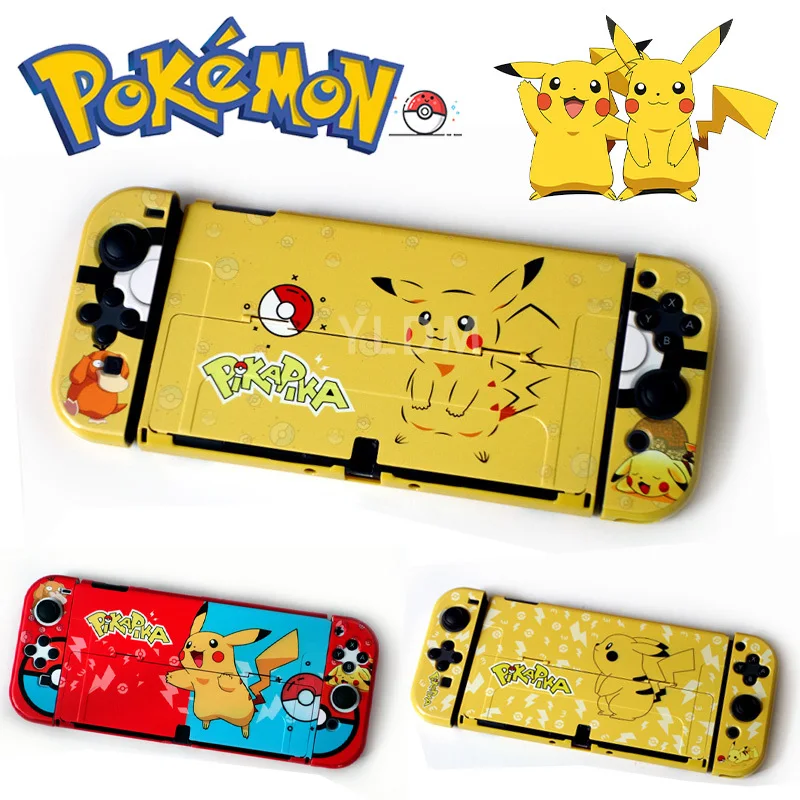 Pokemon Pikachu Per Nintendo Switch Custodia Protettiva Oled Cover Rigida Console Joycon Shell Oled Nintendo Switch Accessori Oled
