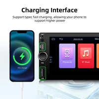 1DIN 6.86inch Universal MP5 Car Radio Support Wireless Carplay Android AUTO AUX USB  BT Touch Screen Multimedia Video Player - Image 6