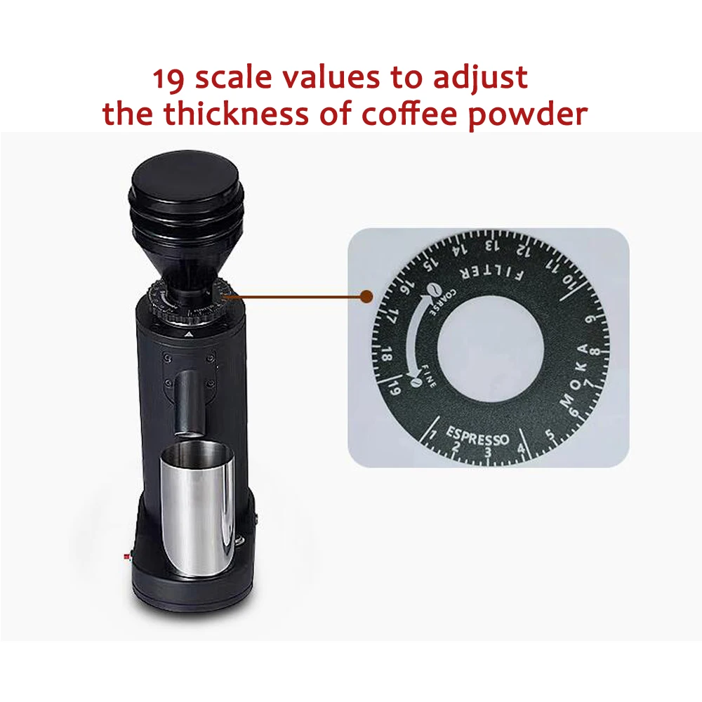 47mm Burr Small Electric Coffee Mill Bean Grinder Conical Burr New Arrival  Household Espresso Coffee Grinder - AliExpress