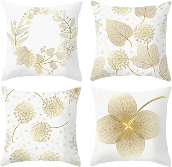 4-Piece Linen Throw Pillow Covers 1