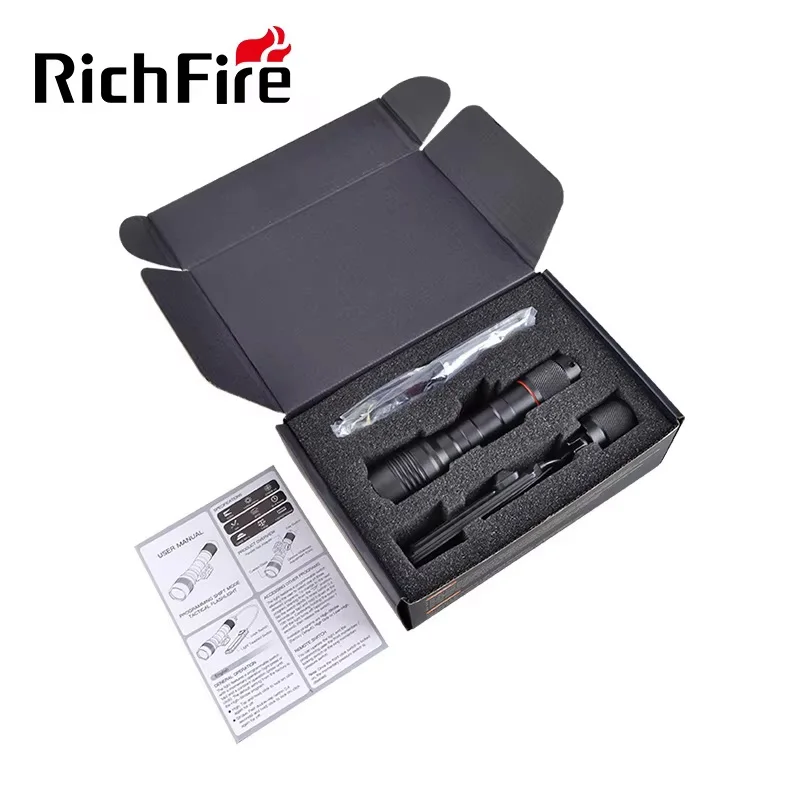 Aluminum LED Tactical Flashlight for Hunting with Remote Switch