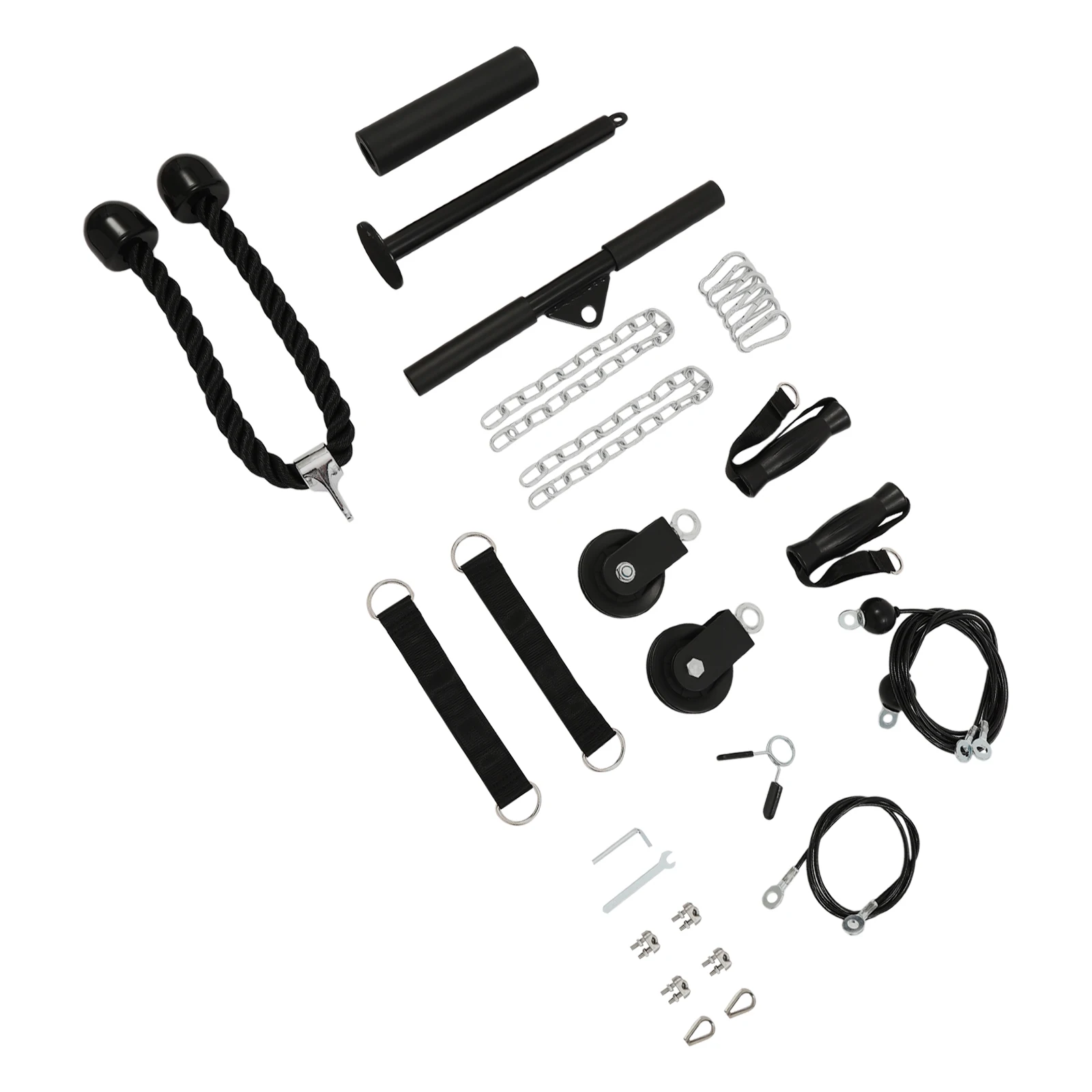 Cable Weight Pulley System Home Gym Equipment Fitness Pulley Cable System for Biceps Triceps Shoulders 3