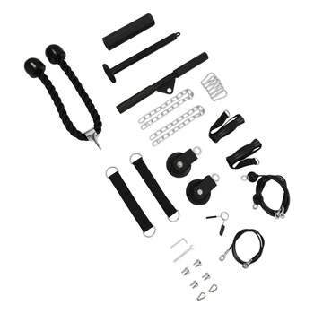 Cable Weight Pulley System Home Gym Equipment Fitness Pulley Cable System for Biceps Triceps Shoulders 3