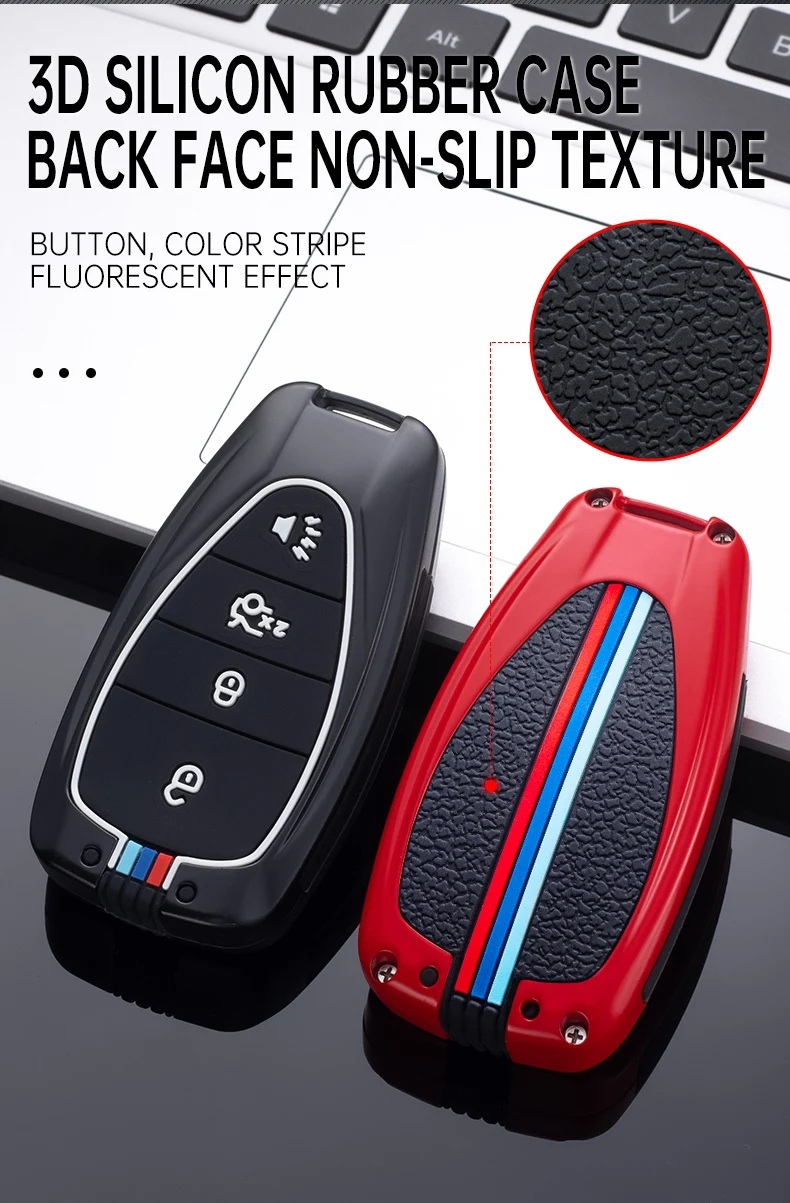 Custodia in lega di zinco custodia protettiva per chiave in Silicone per Chevrolet Malibu Equinox Cruze Camaro 2016 2017 2018 2019 accessori - Sca8b4c21a1a148da9c3872a2f63fcfa09