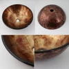 ZAPPO Brown Round Bathroom Sinks Above Counter Contemporary Tempered Glass Bathroom Vessel Sink Bowls Matching Style Faucet 5