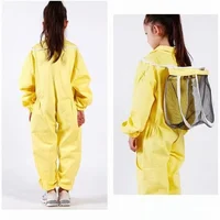 Vêtements d'apiculture anti-équation pour enfants, respirants, trempés pour enfants, équipement et gants d'apiculture 5