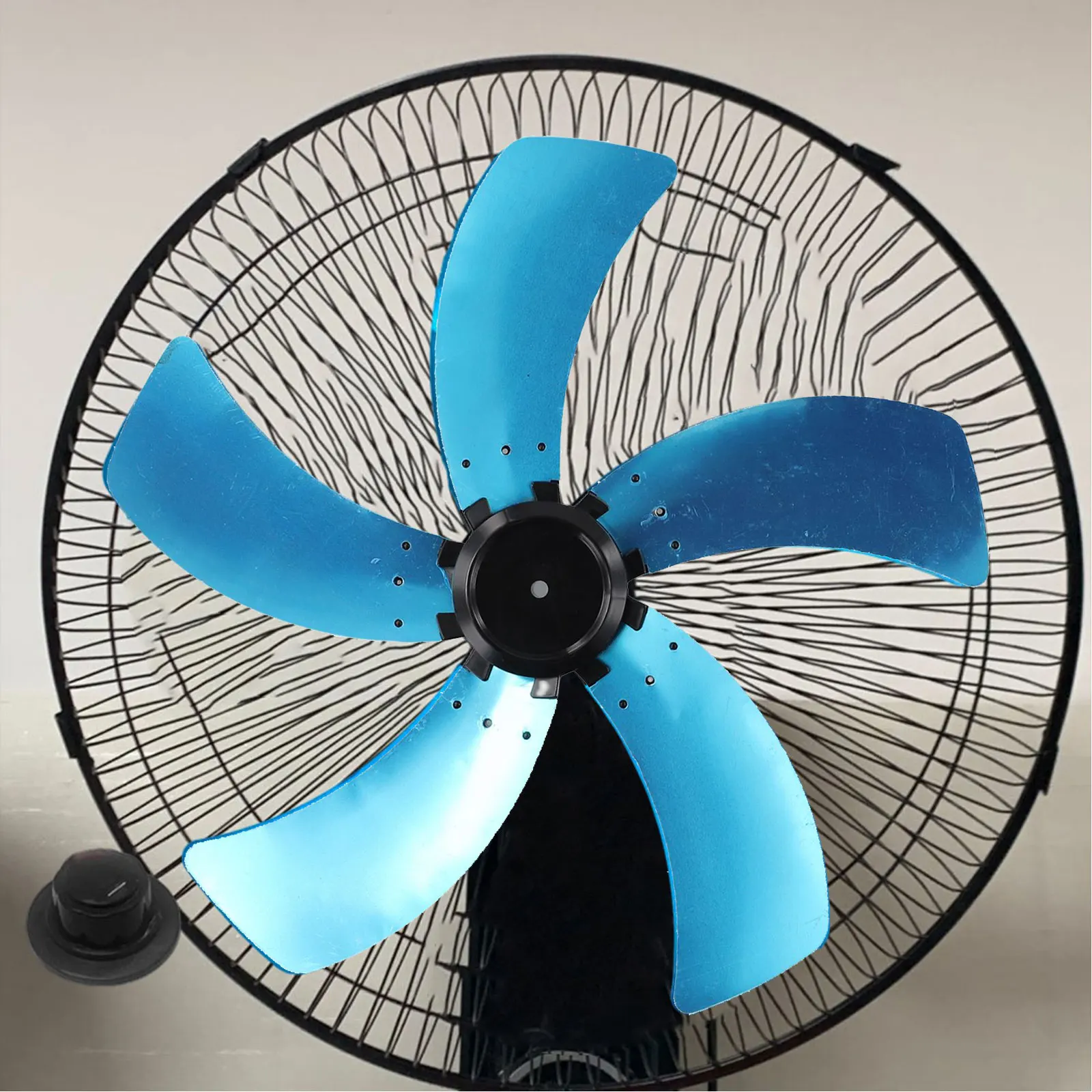 Electric Fan Parts 18 Inch Electric Fan Blade Fan Maintenance Lightweight Aluminum Low Noise Quick Installation Easy Disassembly