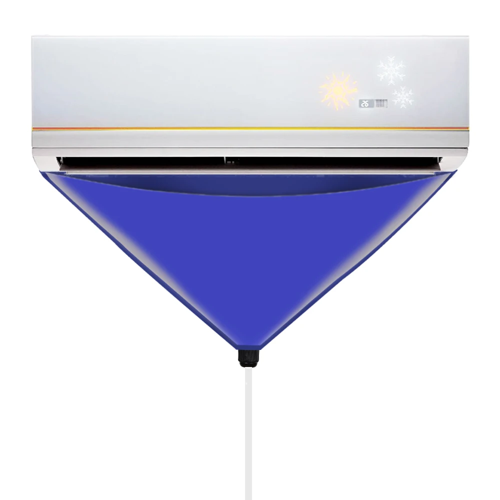 Air Conditioning Cleaning Cover Bag PVC with Water Pipe for Air Conditioner Cleaner 1-1.5P Split Hanging Conditioner