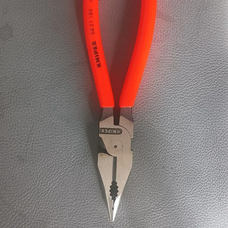 Genuine Parts KNIPEX Needle-Nose Combination Pliers 7.2 Inch High Leverage Joint Stable Tips Hand Tools Multitool 08 21 185 6