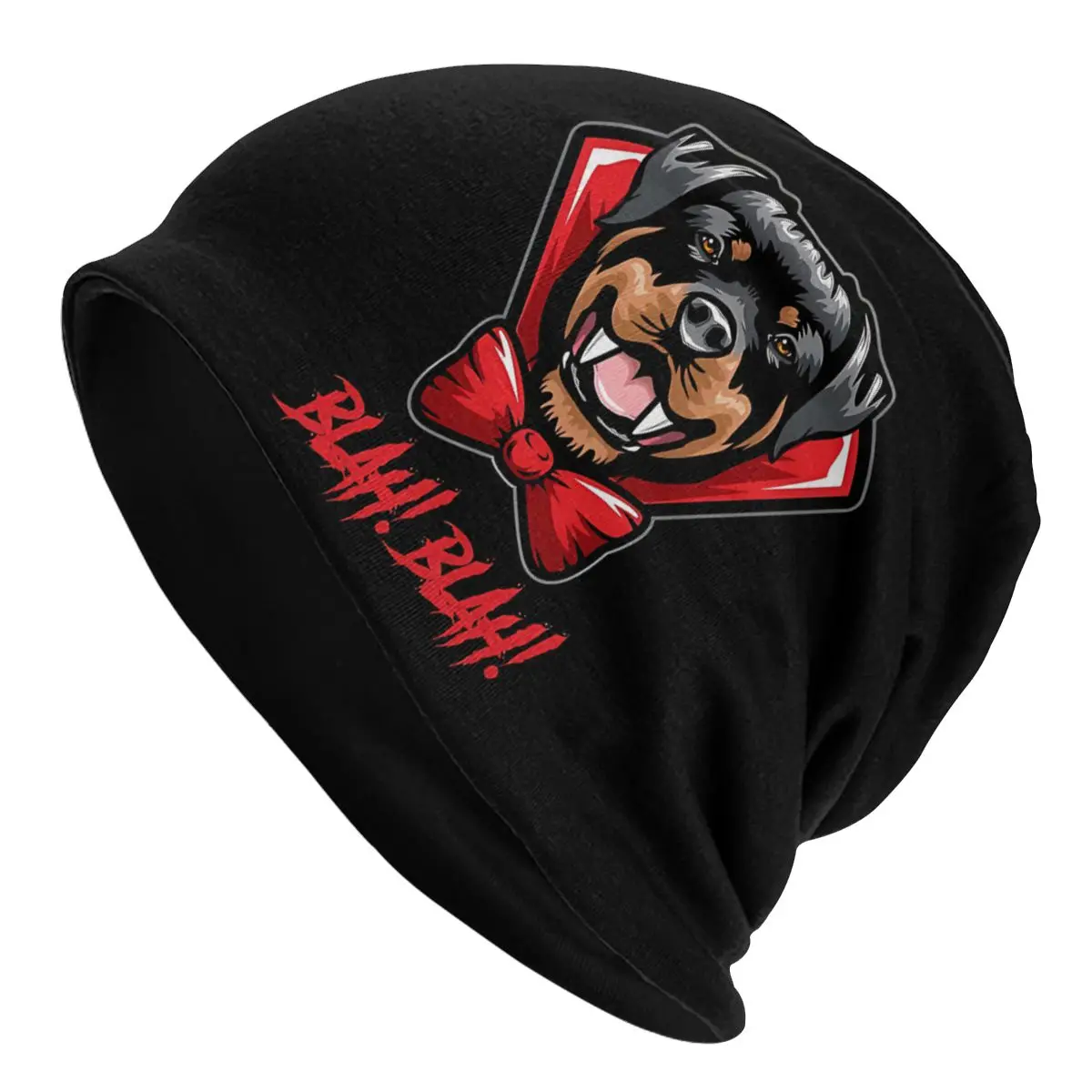 

Halloween Vampire Bonnet Homme Fashion Thin Skullies Beanies Rottweiler Dog Caps For Men Women Creative Hats
