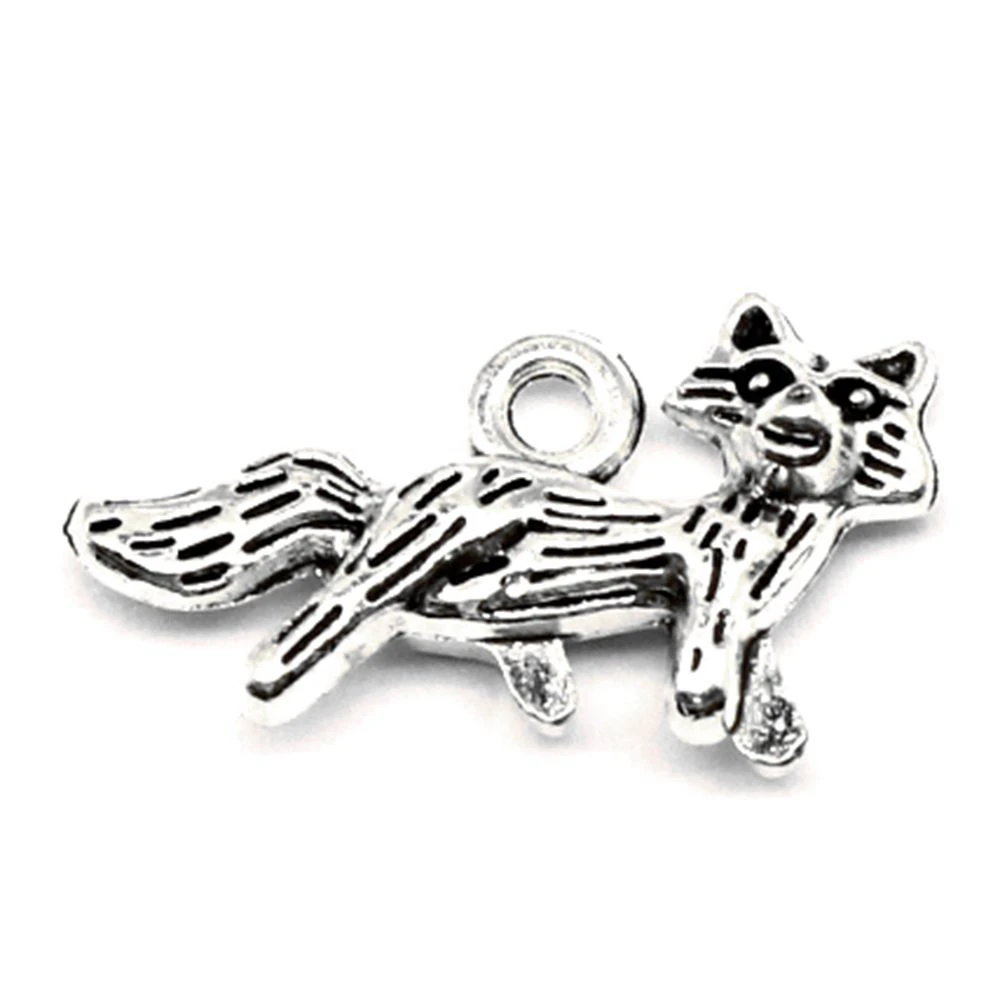 

Fox Charm For Making Jewelry Diy Finding 30pcs 13x23mm