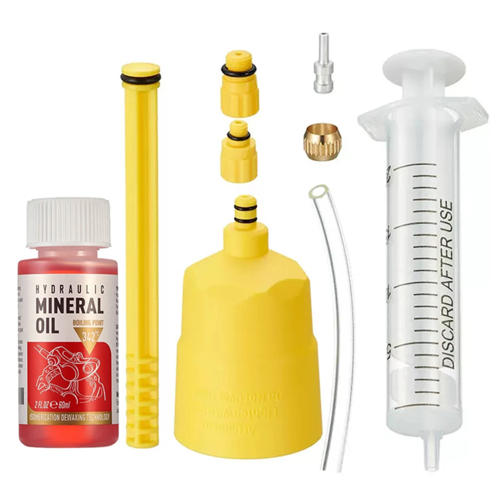 Hydraulic Disc Brake Oil Bleed Kit Oil Change Injection Oil Refill Tool Universal Injector Suitable for Road Bike Brake Service