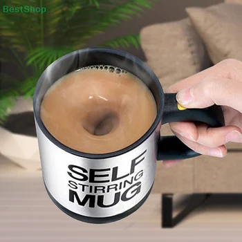 ★★★stainless steel electric mixing cup automatic self stirring mug 400ml, coffee milk drink mug blender