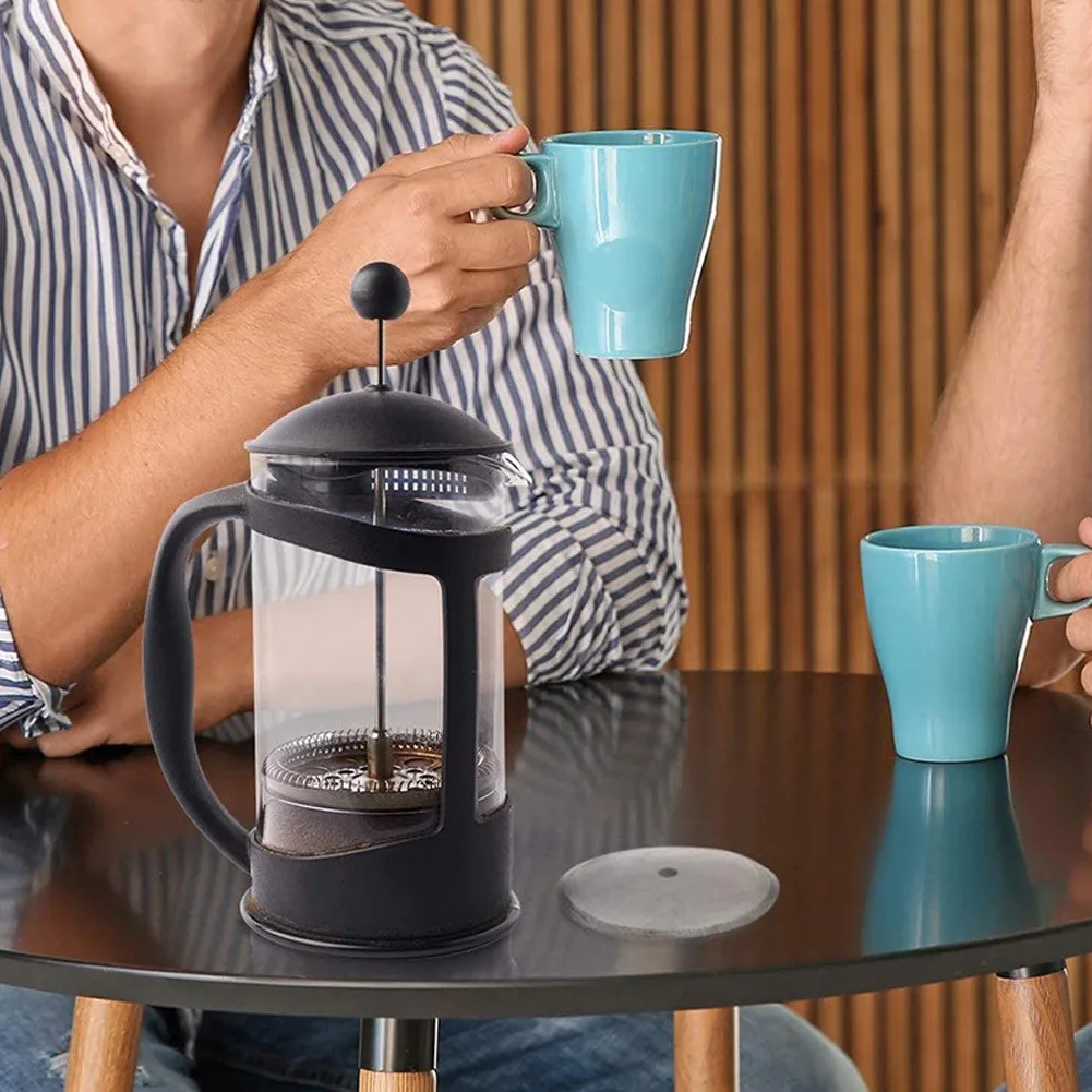 1 Pcs Filter Mesh 4 Inch Stainless Steel Replacement Steel Filter Mesh For French Press Cafetiere Coffee Tea Maker UK