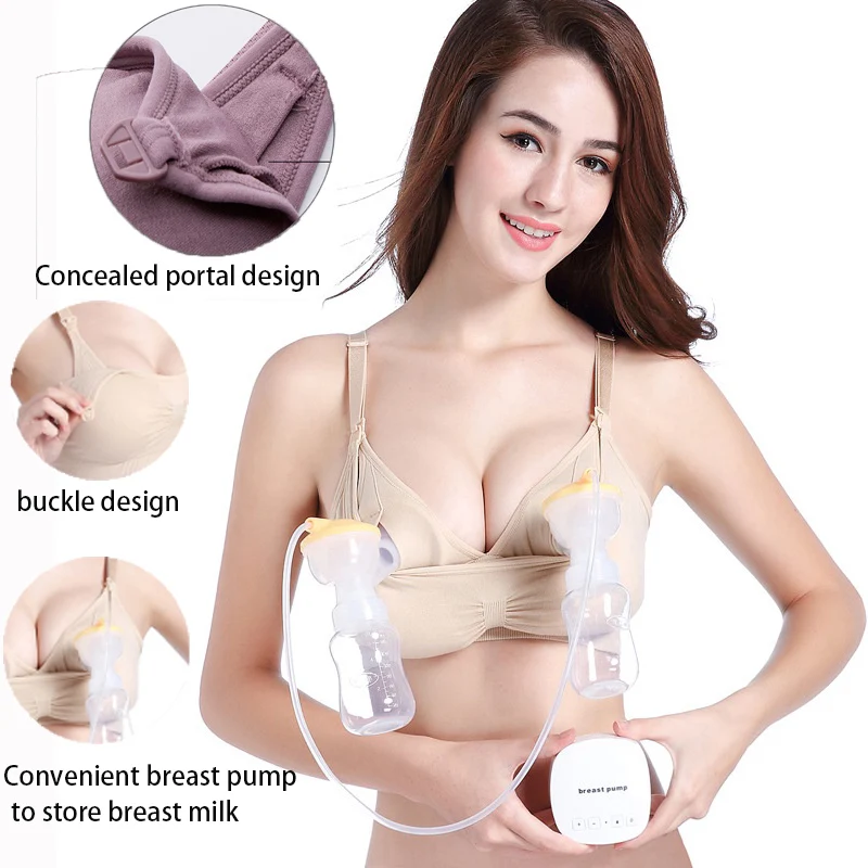 Hand Free Pumping Nursing Bra Breastfeeding Maternity Bras Women For Breast Special Underwear Pregnancy Clothes Can Wear All Day 2